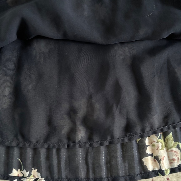 Abercrombie Fitch Shirt Small S Blue Tank Top Floral Lined Lightweight Womens - Picture 2 of 4